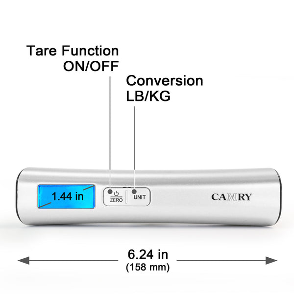 Camry 110lbs Luggage Scale with Temperature Sensor and Tare Function